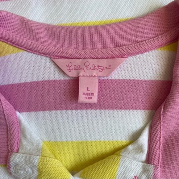 Lilly Pulitzer Striped Polo - L - Picture 5 of 7